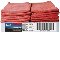 Oates All Purpose Microfibre Cloth, 40 x 40cm, Red, 20/Pack Pack