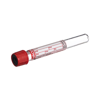 Vacuette Tube 6ml, CAT Serum Clot Activator, 13 x 100mm Red Cap Black Ring, Premium, 50/Pack Pack