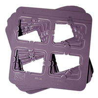 Recyclable Plastic Film Mount 4 Hole Super Dent 100/pk Pack