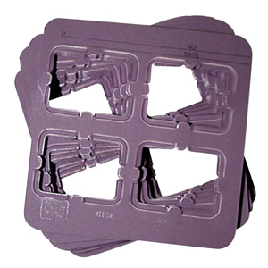 Recyclable Plastic Film Mount 4 Hole Super Dent 100/pk Pack