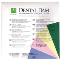 RUBBER DAM THIN 6X6 GREEN (9508150) 36/BOX Box