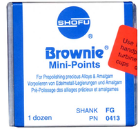 Shofu Brownie Polishers, Shank CA, Shape Cup, No 0401, 12/Pack Pack