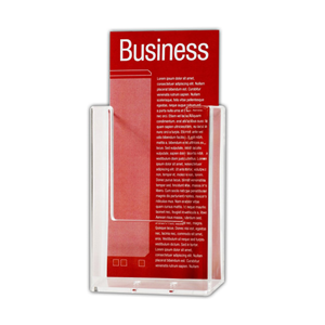 BROCHURE HOLDER WALL MOUNT 1/3 A4 (W104) Each