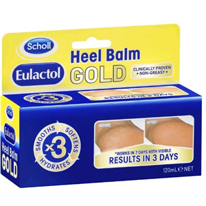 Scholl Eulactol Heel Balm Gold, 120ml, Each Each