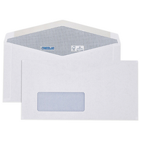 TQO Envelope, Lick Seal Banker, V-Shape, 120 X 235 mm, 80gsm, 1000/Box Box