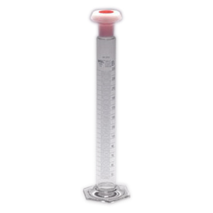 Mixing Cylinder 2000ml, Glass Base And Poly Stopper, European Glass, Each Each