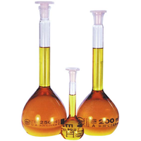 Lincon Volumetric Flask, 25mL, Socket Joint 10/19, Class A, with Plastic Stopper, Borosilicate Glass, 1 Piece/Box Each