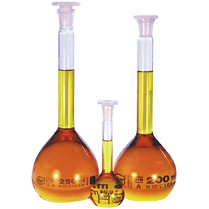 Lincon Volumetric Flask, 25mL, Socket Joint 10/19, Class A, with Plastic Stopper, Borosilicate Glass, 1 Piece/Box Each