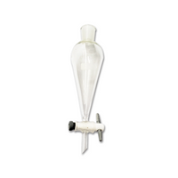 Separating Funnel, 125mL, No Stopper, European Glass, Each Each