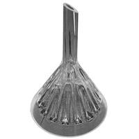 Ribbed Moulded Funnels 130mm, European Glass, Each Each