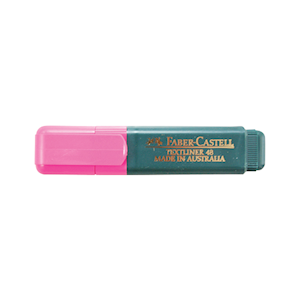 Faber-Castell Highlighter, Textliner 48, Superfluorescent, Chisel Point, Pink, Each