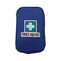 First Aid Empty Oxford Cloth Case Everyday Use 21(L) x 13(W) x 6(H) cm, Small, Blue, Each
