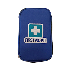 First Aid Empty Oxford Cloth Case Everyday Use 21(L) x 13(W) x 6(H) cm, Small, Blue, Each