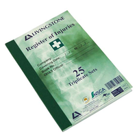 Register Of Injuries, 25 Triplicate, Each Each