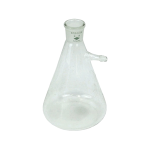 Buchner Filter Flask, 500ml, Conical, 24/40 Socket, with Hose Connector, Borosilicate Glass, Each Each
