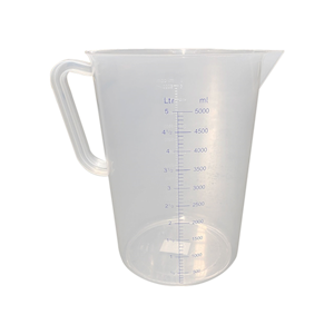 Measuring Jug, 5 Litres, Graduated, Clear, Recyclable Polypropylene, Each Each
