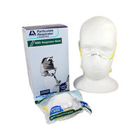 Livingstone N95 Face Mask Respirator, Cupped Cone, NIOSH 84A-5411, Head Band, Non-Therapeutic, No Fibreglass, Individually Packed, Each Each