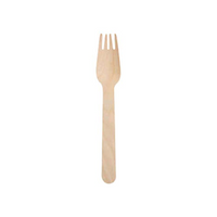 Closed Loop, Wooden Fork, 160mm, FSC 100pct Forest Birch, Coated, 1000 Pieces/Carton Carton