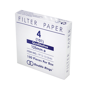 Livingstone Qualitative Filter Paper, No. 101 (No.4), 125mm Diameter, 8~10um Pore Size, Fast Speed, Biodegradable, 100 Pieces/Box Box