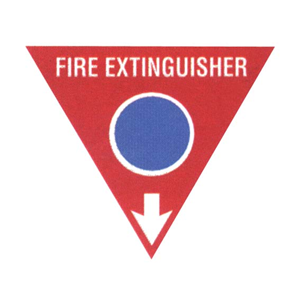 Safety Sign, " Fire Extinguisher CO2" 190 x 190mm, Each Each