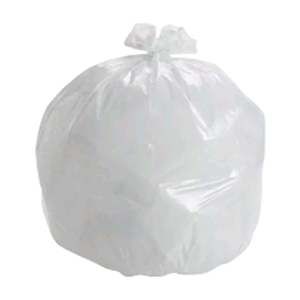 Livingstone Garbage Bin Liner, 73 Litres, 90 x 76cm, HDPE, Flat Seal, Natural, 250 Pieces/Carton Carton