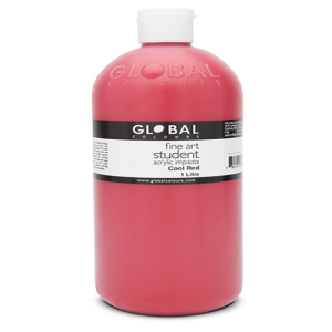 STUDENT ACRYLIC COOL RED 1 LTR Each