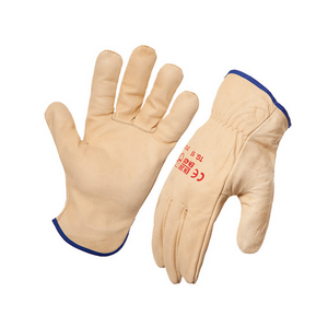 Steeldrill Rigger Gloves, Cow Grain, Large Cuff, Size 10, Pair Pair