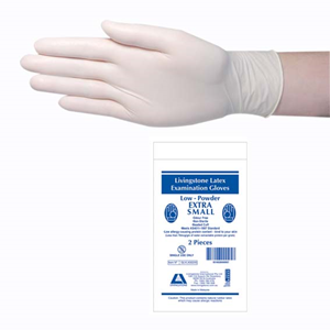 Livingstone Premium Biodegradable Latex Gloves, Non-sterile, Extra Small, 2 Pieces/Bag Bag