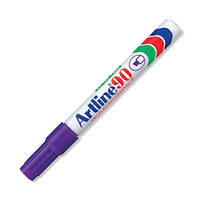 Artline 90 Permanent Marker, 5mm, Chisel Point, Purple, Each Each