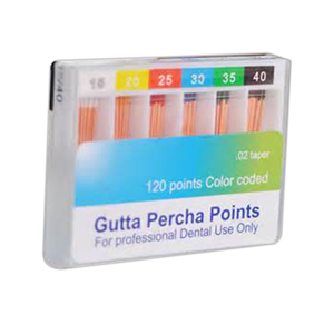 Precise Gutta Percha Points, Colour-Coded, No. 90-140, 120 Points/Pack Pack