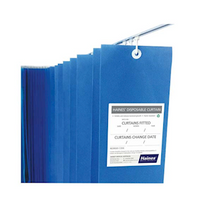 Haines Antimicrobial Medical Curtain, 120GSM, 4.5m x 2m Drop, Polypropylene, Nonwoven, Summer Blue, 8 Pieces/Box Box