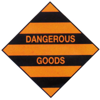 Sticker Class 9 "Dangerous Goods" Biodegradable Paper, 50x50mm, 250/Roll Roll