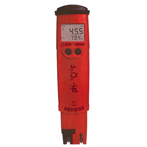 Hanna pHep®4 pH/Temperature Tester with 0.1 pH Resolution, -2.0 to 16.0 pH, Each Each