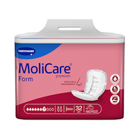 Hartmann Molicare Premium Form, 7 Drops, 2494mL Absorbency, 32 Pieces/Pack Pack