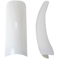 Hawley Nail Tips, Curved French, White, Size 3, 50 pieces/Pack Pack