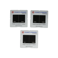 IEC Young's Fringes Set, 3x Double Slit 1.0 ,0.5 , 0.2, 3/Set Each