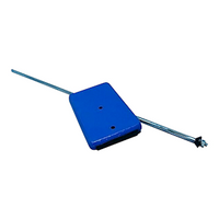 Retort Stand Base, 315 x 200mm, with 700 x 10mm Rod, Cast Iron Blue, Each