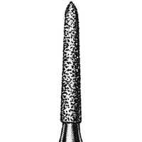 Intensiv 184C Diamond Burs, Truncated, ISO 298534 #20, Friction Grip, Coarse, Each Each