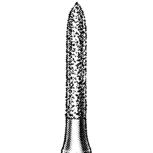Intensiv 306SGS Diamond Burs, Bullet, ISO 288514 #9, Friction Grip, Fine, Each Each