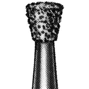 Intensiv 416 Diamond Burs, Inverted Cone, ISO 10524 #23, Friction Grip, Medium, Each Each