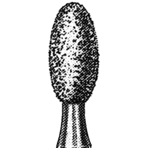 Intensiv 5250 Diamond Burs, Football, ISO 277504 #21, Friction Grip, Extra Fine, Each Each