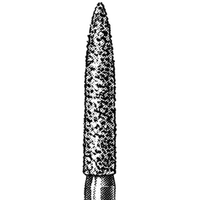 Intensiv D20 Diamond Burs, Flame, ISO 249524 #23, Friction Grip, Medium, Each Each