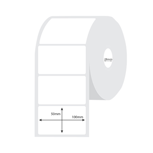 Ink Station Direct Thermal Labels, 100 x 150mm, 25mm Core, Perforated, White, 500 Labels/Roll, 12 Rolls/Carton