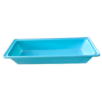 Livingstone Medical Injection Trays, Blue, Recyclable Polystyrene, Disposable, 20 x 7 x 3cm, 280ml, 100/Bag, 800/Carton Carton