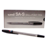 Uniball Ballpoint Pen, Medium, SAS, Black, 12/Box Box