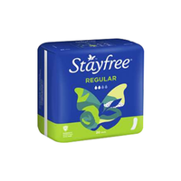 Stayfree Regular Pads, No Wings, 20/Pack, 24 Packs/Carton Carton