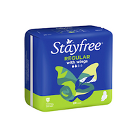 Stayfree Regular with Wings Pads, 20 Pieces/Pack Pack
