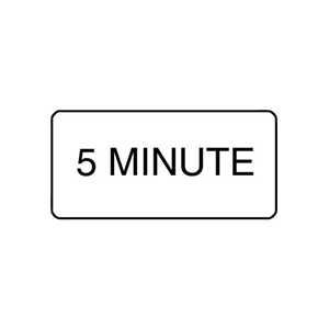 "5 MINUTES" - X-RAY LABEL 500/BOX Box