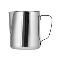 Frothing Jug, 400ml, Cut Edge, Stainless Steel, Each Each