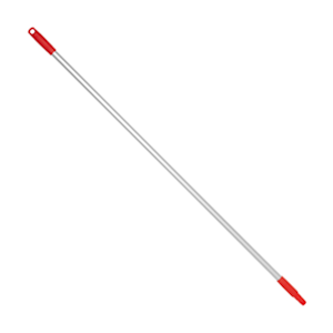 Vikan Mop Handle, 25mm, 1460mm, Anodised Aluminium, Polypropylene, Red, Each Each